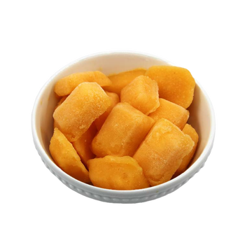 Bowl of vibrant orange snacks ideal for casual gatherings or healthy snacking options.